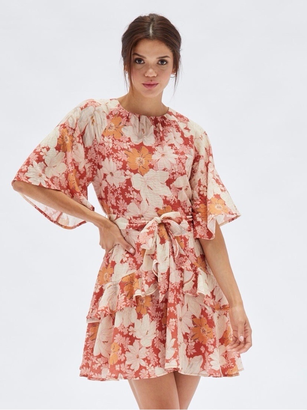 MINKPINK Azar Frill Mini Dress